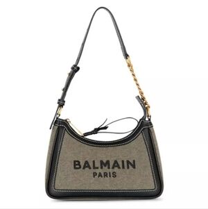 Balmain Women's B-Army Canvas Bag with Leather inserts